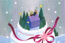ポストカード クリスマス イラスト 松井しのぶ「素敵なプレゼント」100×148mm 郵便はがき メッセージカード(MS702)