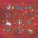 グリーティングカード【クリスマス】「12DAYS」 【封筒付き/白】【封筒サイズ/127×127mm】メッセージカード ギフト(X15160E)
