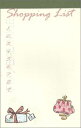 雑貨【メモ帳】「ショッピングリスト/Shopping List」【サイズ/80×125mm】【柄/4種】【両面印刷】【ページ数/32P】【母の日/マザーズデイ】...