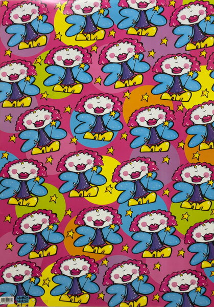 ラッピングペーパー「フェアリー」 多目的 包装紙 プレゼント 天使 ギフト 贈り物(WP23)