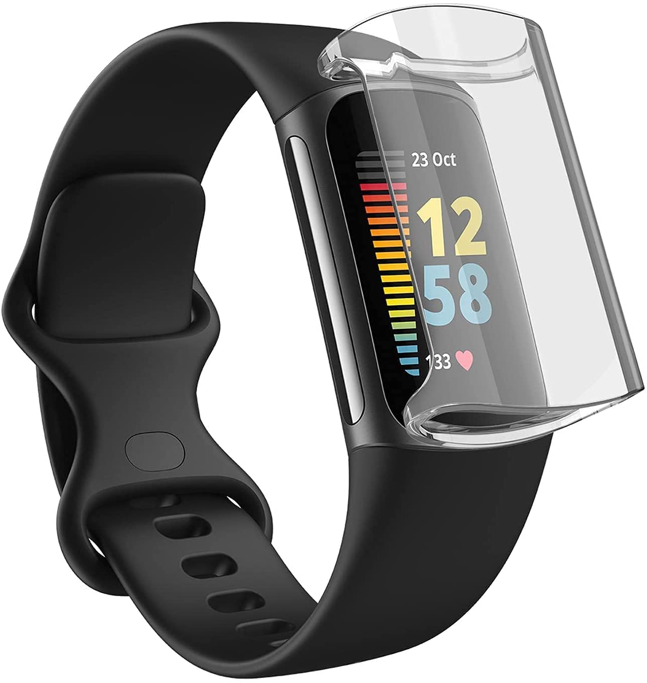 ݥǺ20OFFӥ塼ץ쥼ͭ꡿Fitbit Charge 5 С TPU ꥢС եåȥӥå 㡼...