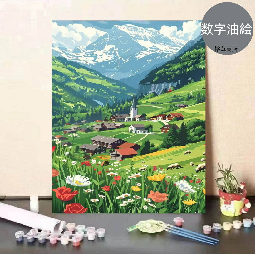 油絵 絵画 母の日 父の日 40*50cm インテリア 油絵 セット 油絵風 壁掛け 美術品 数字 塗り絵 大人の 塗り絵 塗り絵 キット セット 風景画 DI...