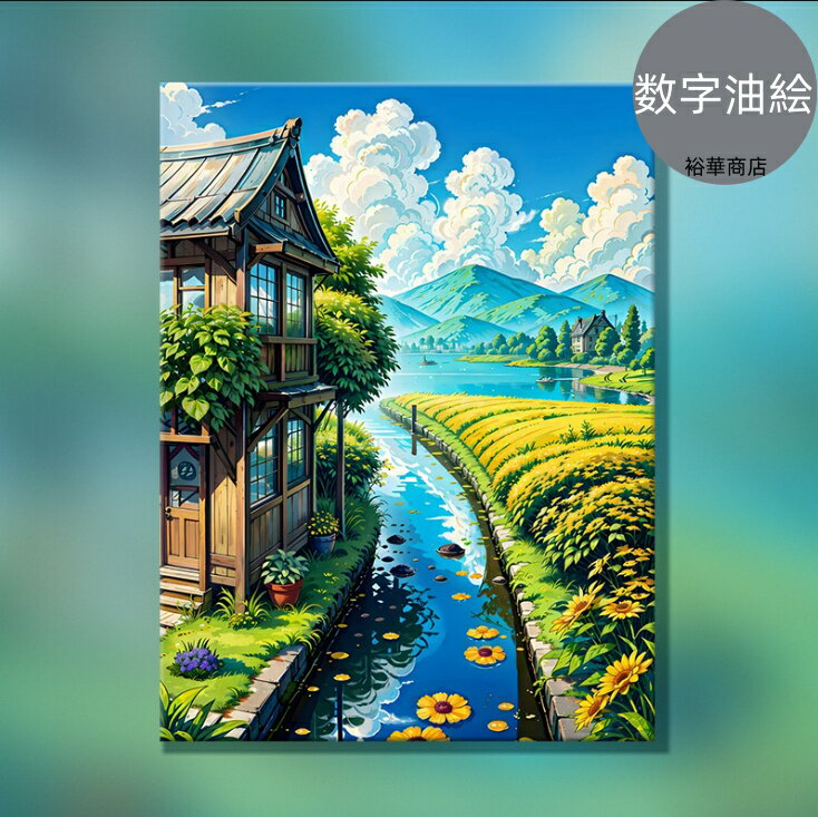 油絵 絵画 母の日 父の日 40*50cm インテリア 油絵 セット 油絵風 壁掛け 美術品 数字 塗り絵 大人の 塗り絵 塗り絵 キット セット 風景画 DI...