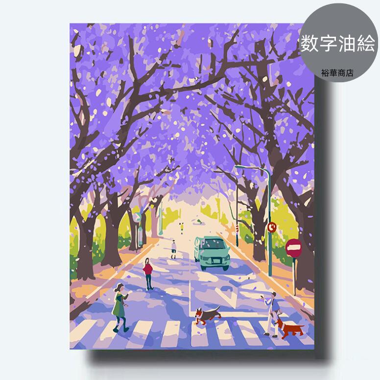 【10%OFFクーポン配布中 】 数字油絵 絵画 母の日 父の日 40*50cm インテリア 油絵 セット 油絵風 壁掛け 数字 塗り絵 塗り絵 キット セット...
