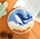 送料無料 パンチニードル キット 刺繍セット 簡単 初心者 ニードル キット 材料道具キット 刺繍スターターキット 可愛い 毛糸 糸 アート モコモコ ハンドメ...