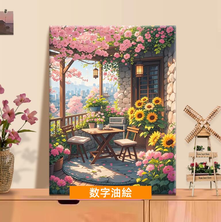 母の日 父の日 油絵 絵画 インテリア 油絵 セット 油絵風 壁掛け 美術品 数字 塗り絵 大人の 塗り絵 塗り絵 キット セット 風景画 DIY絵 キャンバス...