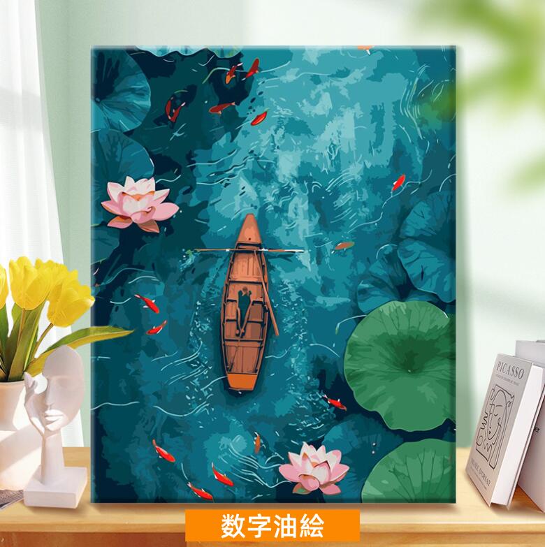 母の日 父の日 油絵 絵画 インテリア 油絵 セット 油絵風 壁掛け 美術品 数字 塗り絵 大人の 塗り絵 塗り絵 キット セット 風景画 DIY絵 キャンバス...