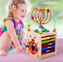 【送料無料】 知育玩具 モンテッソーリ 出産お祝い 1歳 1歳半 2歳 3歳 4歳 赤ちゃん 木のおもちゃ 遊び箱 ビーズコースター 型はめ パズル ブロック ...