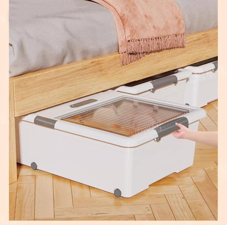 収納ボックス ベッド下 100*50*32.5CM 折りたたみ 横置き 収納箱 衣類 引き出し 収...