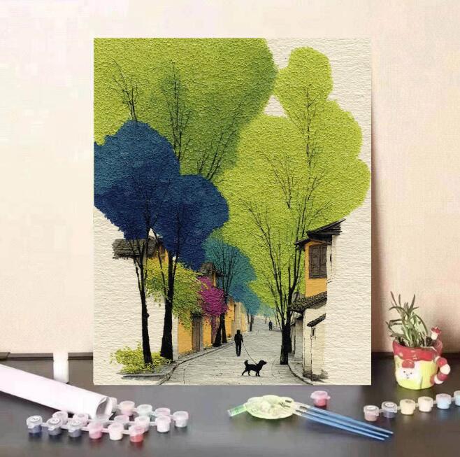 【送料無料】母の日 父の日 油絵 絵画 インテリア 油絵 セット 油絵風 壁掛け 美術品 数字 塗り絵 大人の 塗り絵 塗り絵 キット セット 風景画 花 DI...