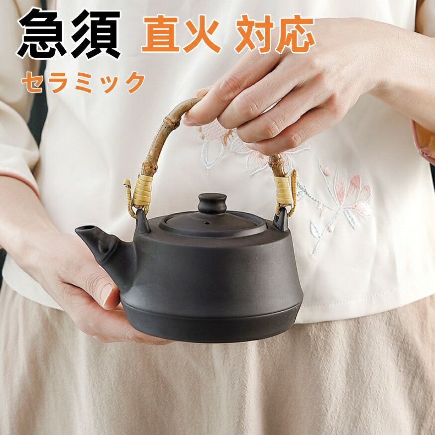 【10%OFFクーポン配布中 】急須 やかん 伝統工芸品 IH対応 ガス火対応 直火食器 ケットル 薬缶 茶器 茶道具 煎茶道具 鉄分補給 調理器具 急須 やかん・ケトル ih直火 対応 セラミック