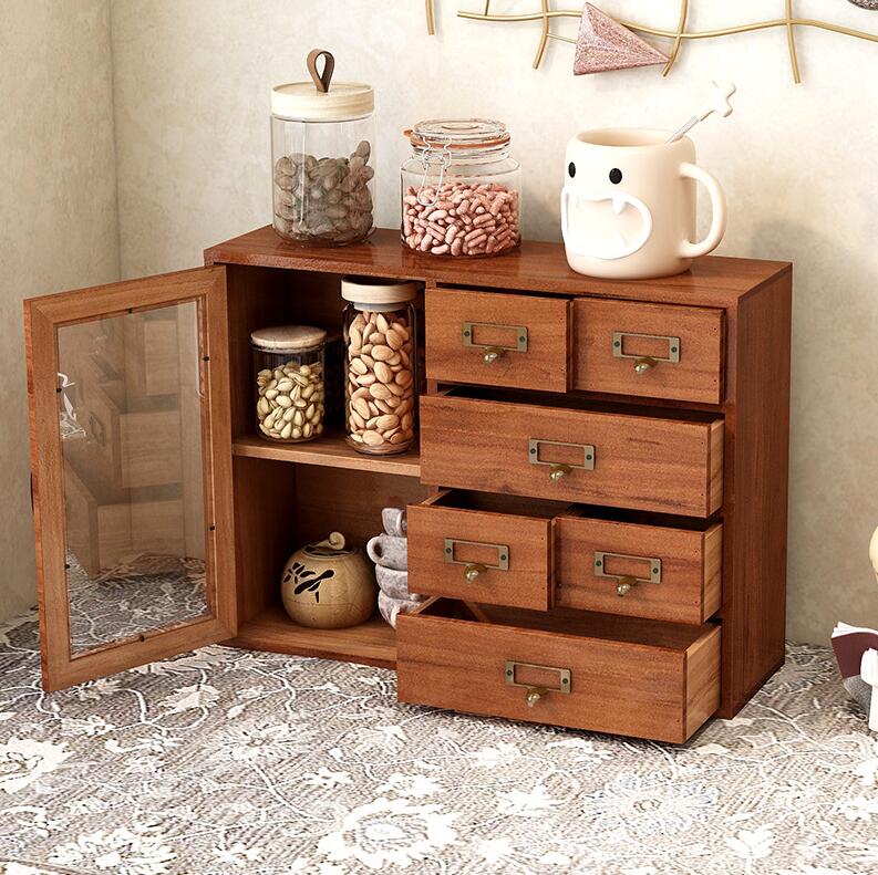 多段チェスト 卓上チェスト ミニチェスト 引き出し6段引き 小物置き 木製 小物入れ 引き出し 机上収納 A4卓上収納 プリント収納 おしゃれ デスク収納