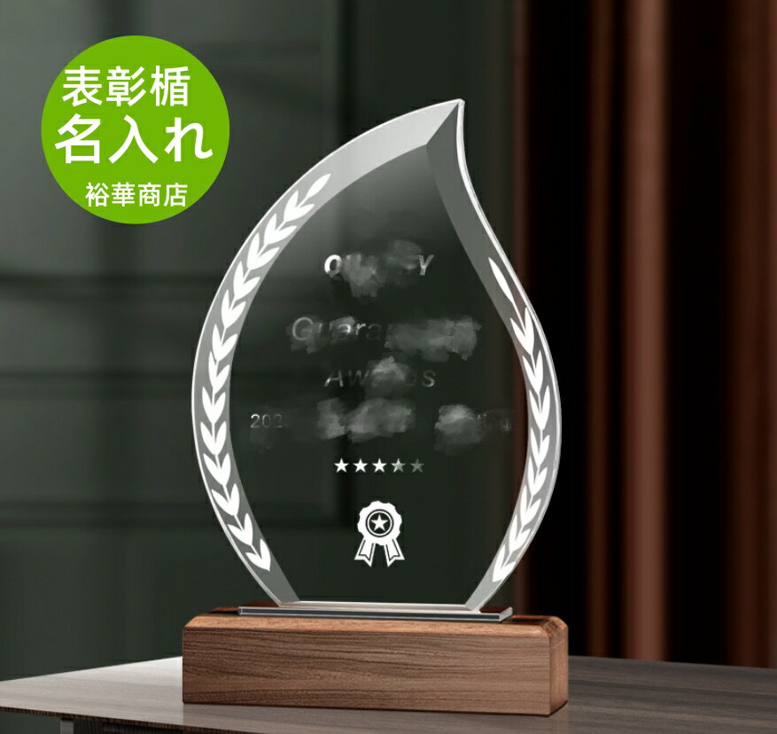 Rakuten - 表彰楯 オリジナル 記念楯 オーダーメイド クリスタル 感謝状 お礼状 c 卒業 記念 プラーク エコロジークリスタル 盾【名入れ】