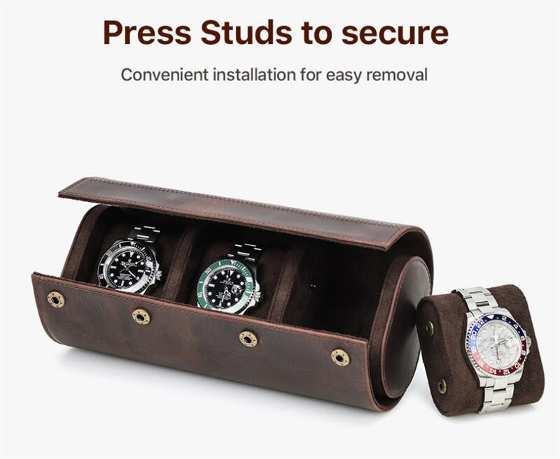 父の日 腕時計ケース 本革 牛革 復古 時計ケース 3本用 ウオッチケース 収納ボックス コレクションケース 持ち運び 便利コンパクト プレゼント 見せる収納 メンズ 高級コーヒー 収納 贈り物
