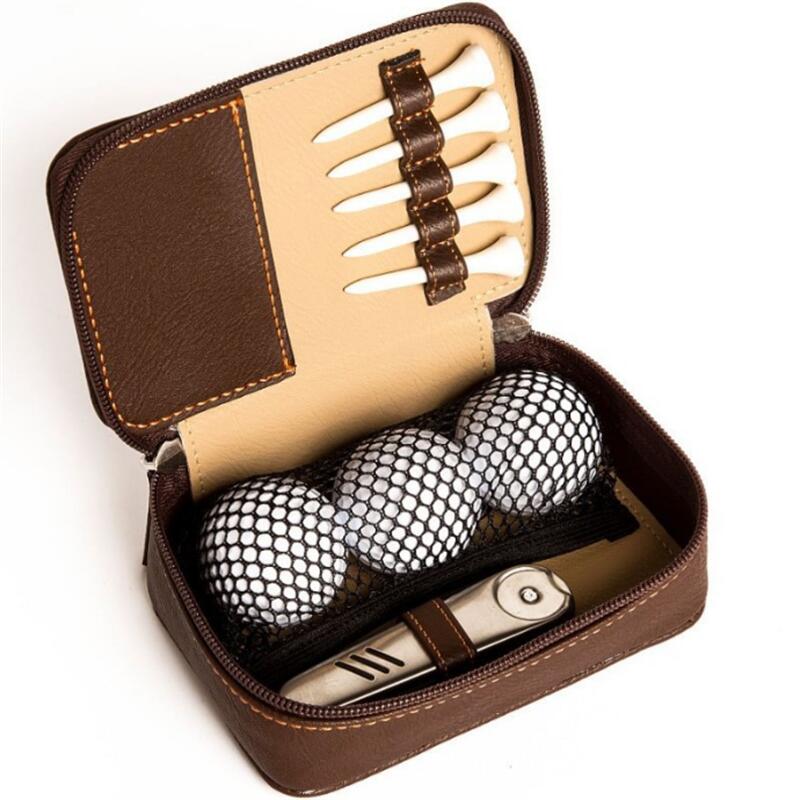 10%クーポン発行中!送料無料 ゴルフ ボールケース 本革 牛革 復古 ボールケース 3本用 ボールポーチ 収納ボックス コレクションケース 持ち運び 便利コン...