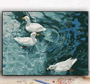 母の日 父の日 油絵 絵画 インテリア 油絵 セット 油絵風 壁掛け 美術品 数字 塗り絵 大人の 塗り絵 塗り絵 キット セット 風景画 鴨 月 DIY絵 キ...