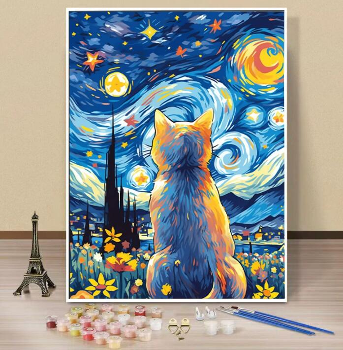 【10%OFFクーポン配布中 】 数字油絵 絵画 母の日 父の日 40*50cm インテリア 油絵 セット 油絵風 壁掛け 数字 塗り絵 塗り絵 キット セット...