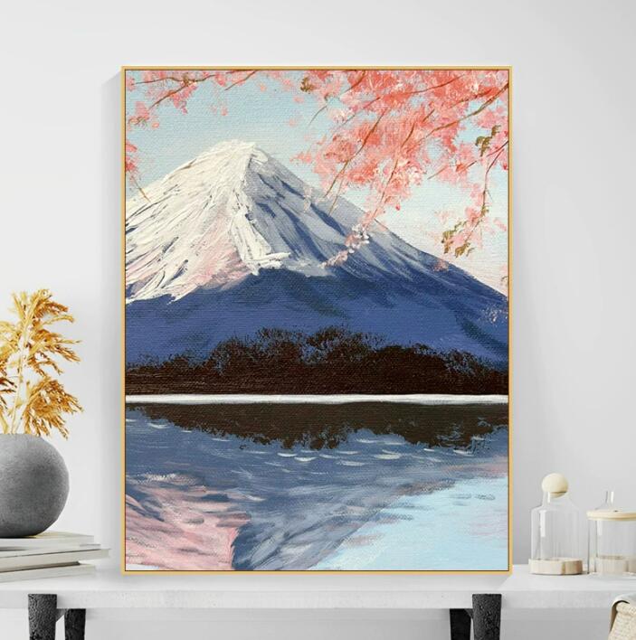 楽天市場】富士山(アクリル・ガッシュ|絵画):アート・美術品 楽天市場】富士山(アクリル・ガッシュ|絵画):アート・美術品
