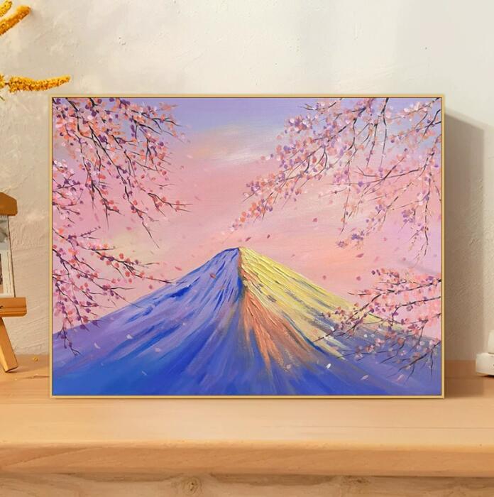 母の日 父の日 油絵 絵画 インテリア 油絵 セット 油絵風 壁掛け 美術品 数字 塗り絵 大人の 塗り絵 塗り絵 キット セット 風景画 富士山 桜 DIY絵...