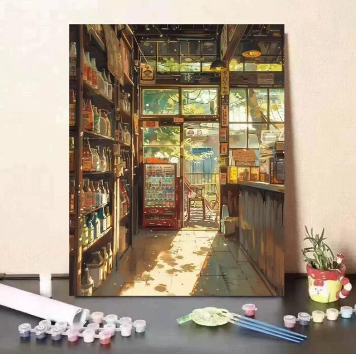 母の日 父の日 油絵 絵画 インテリア 油絵 セット 油絵風 壁掛け 美術品 数字 塗り絵 大人の 塗り絵 塗り絵 キット セット 風景画 DIY絵 キャンバス...