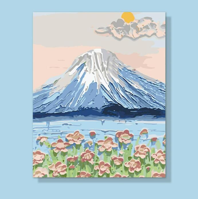 油絵 絵画 母の日 父の日 40*50cm インテリア 油絵 セット 油絵風 壁掛け 美術品 数字 塗り絵 大人の 塗り絵 塗り絵 キット セット 風景画 DI...