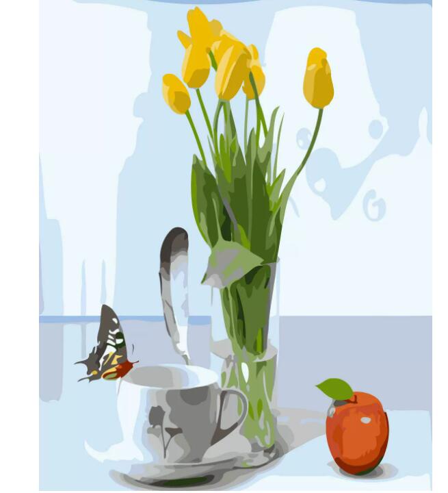 油絵 絵画 母の日 父の日 40*50cm インテリア 油絵 セット 油絵風 壁掛け 美術品 数字 塗り絵 大人の 塗り絵 塗り絵 キット セット 風景画 DI...