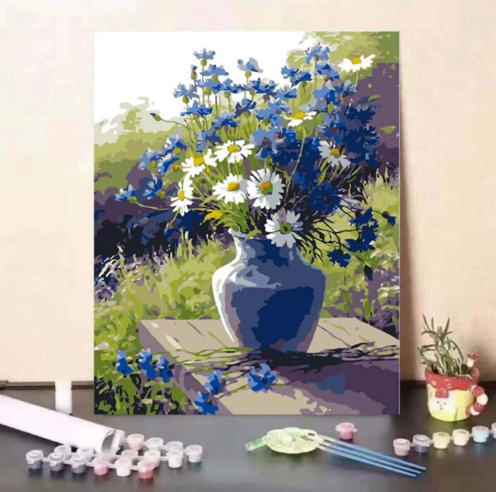 油絵 絵画 母の日 父の日 40*50cm インテリア 油絵 セット 油絵風 壁掛け 美術品 数字 塗り絵 大人の 塗り絵 塗り絵 キット セット 風景画 DI...