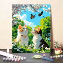 母の日 父の日 油絵 絵画 インテリア 油絵 セット 油絵風 壁掛け 美術品 数字 塗り絵 大人の 塗り絵 塗り絵 キット セット 風景画 猫 DIY絵 キャン...