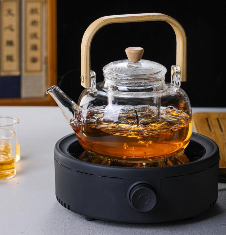 10％クーポン発行中！【送料無料】 ティーポット グラス付き 耐熱ガラス ガラスポット ガラス急須 900ml ガラスケトル ガラスやかん 小 麦茶ポット ガラスピッチャー コーヒーポット コーヒーサーバー 紅茶ポット 直火可