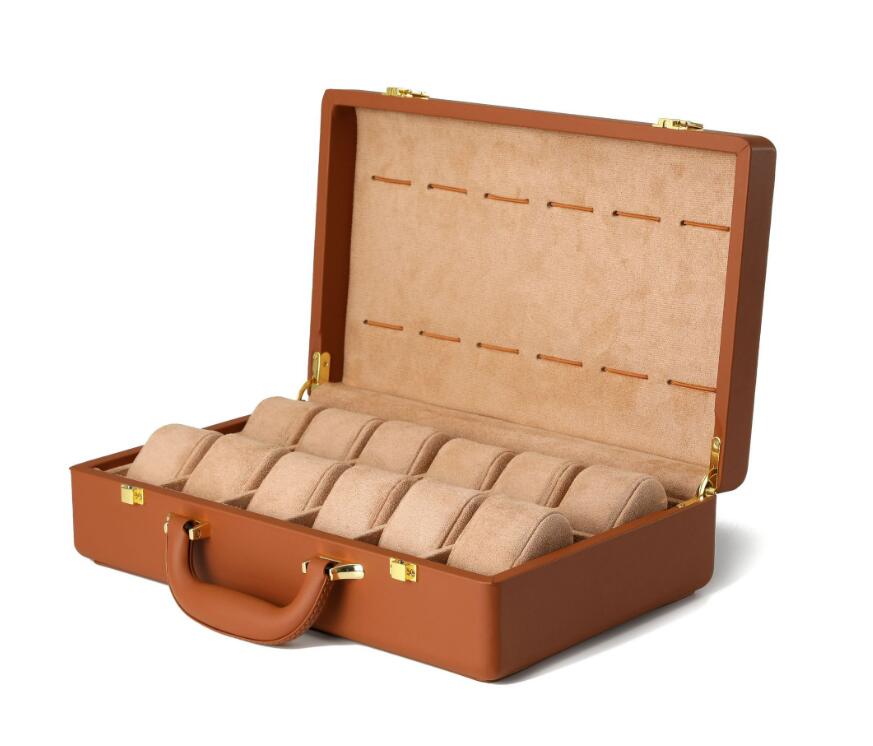 送料無料 時計ケース 木製12本腕時計収納 コレクションケース 高級感 ジュエリーケース アクセサリー収納 ウォッチ アクセサリー 父の日プレゼント メンズ レディース お祝いギフト 持ち運び 便利コンパクト 贈り物