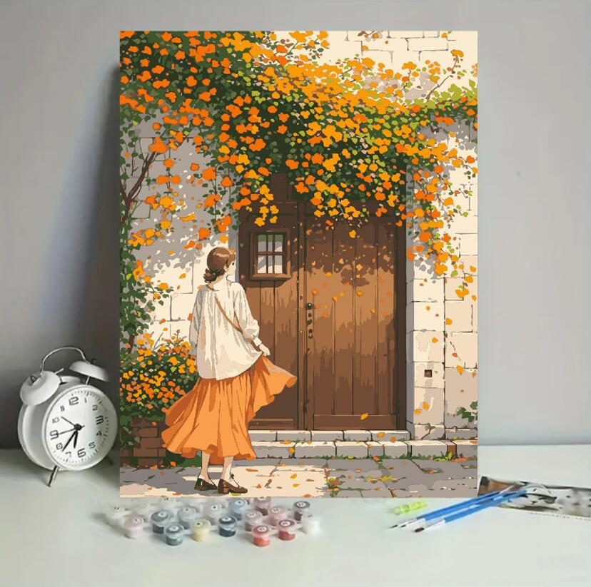 油絵 絵画 母の日 父の日 40*50cm インテリア 油絵 セット 油絵風 壁掛け 美術品 数字 塗り絵 大人の 塗り絵 塗り絵 キット セット 風景画 DI...