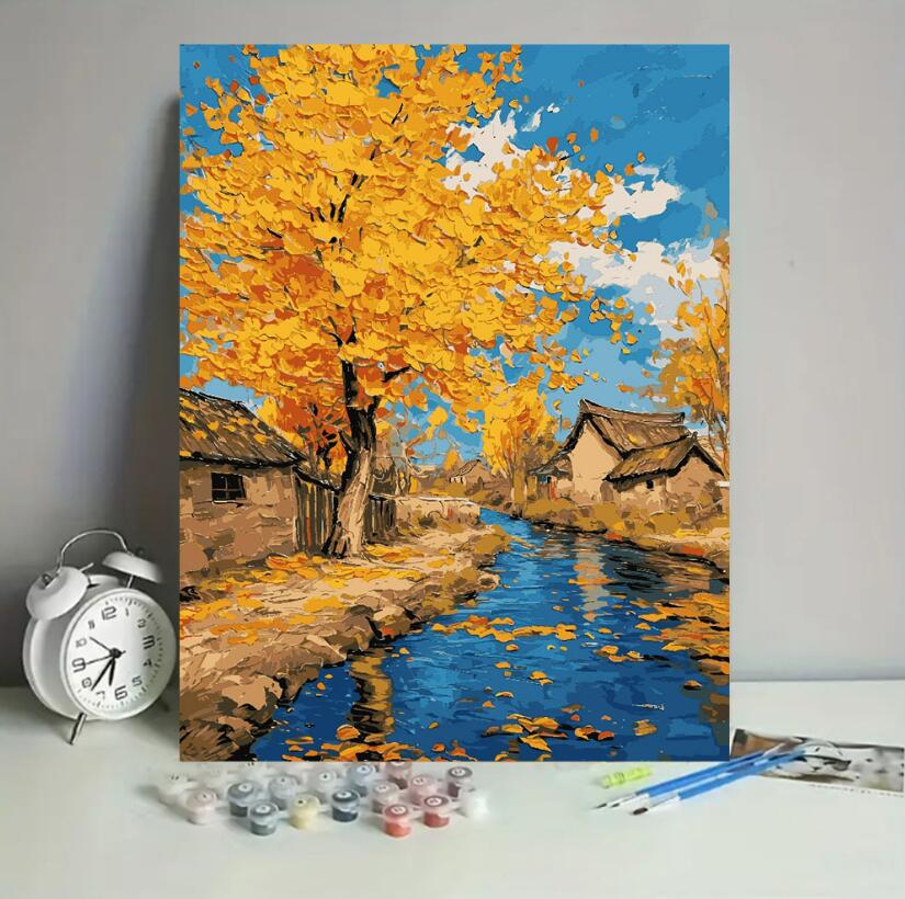 油絵 絵画 母の日 父の日 40*50cm インテリア 油絵 セット 油絵風 壁掛け 美術品 数字 塗り絵 大人の 塗り絵 塗り絵 キット セット 風景画 DI...