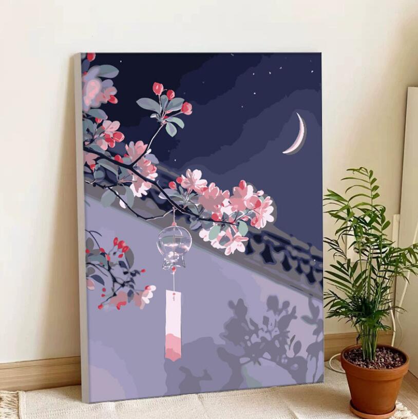 油絵 絵画 母の日 父の日 40*50cm インテリア 油絵 セット 油絵風 壁掛け 美術品 数字 塗り絵 大人の 塗り絵 塗り絵 キット セット 風景画 DI...