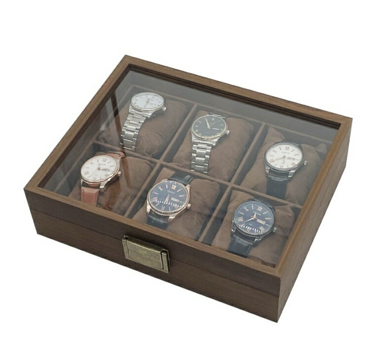 【送料無料】 腕時計ケース 木製 復古 時計ケース6本用 長方形 ウオッチケース 収納ボックス コレクションケース 持ち運び 便利コンパクト プレゼント 見せる収納 メンズ 高級コーヒー 収納 贈り物 父の日