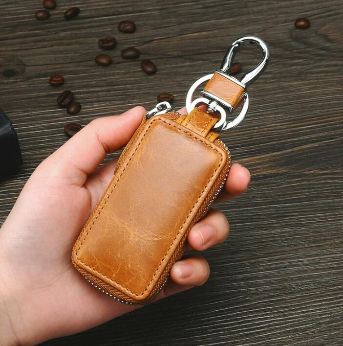 【送料無料】2color 本革キーケース キーケース スマートキーケース 車 本革 キーリング レディース/メンズ 小物 レザーキーケース ギフト カード 牛革 キーポーチ シンプル おしゃれ 男性 彼氏 彼女 プレゼント