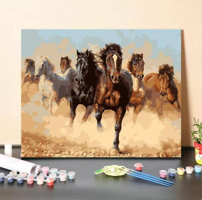 【送料無料】油絵 絵画 インテリア 油絵 セット 油絵風 壁掛け 美術品 数字 塗り絵 大人の 塗り絵 塗り絵 キット セット 風景画 DIY絵 キャンバス 油...