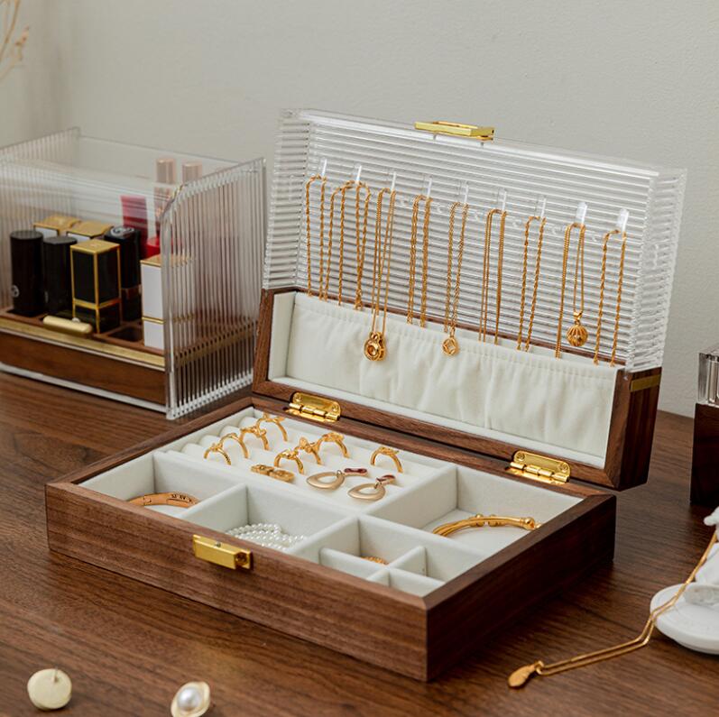 10%クーポン発行中! 高見え 木製 ジュエリーボックス ジュエリーケース 大容量 ジュエリー収納 アクセサリー ケース アクセサリー収納 アクセサリーボックス リング ケース 宝石箱 小物収納ケース ピアス イヤリング 指輪 リング キッズ おしゃれ 可愛い プレゼント 整理