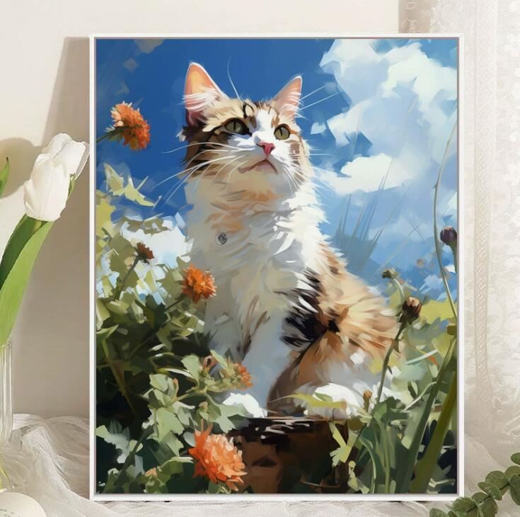 【10%OFFクーポン配布中 】 数字油絵 絵画 母の日 父の日 40*50cm インテリア 油絵 セット 油絵風 壁掛け 数字 塗り絵 塗り絵 キット セット...