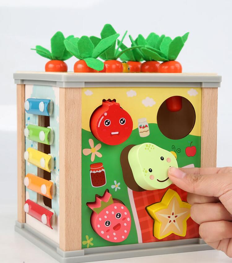 【送料無料】 知育玩具 モンテッソーリ 出産お祝い 1歳 1歳半 2歳 3歳 4歳 赤ちゃん 6in1 木のおもちゃ 遊び箱 ビーズコースター 型はめ パズル ブロック おもちゃ 玩具 女の子 男の子 子供 誕生日 誕生日プレゼント プレゼント 誕生日 幼稚園 保育園 3
