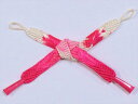 【訳あり】女性用 羽織紐 hh-43 ピンク地 組みひも