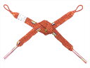 羽織紐 レディース 訳あり オレンジ地・hh-313