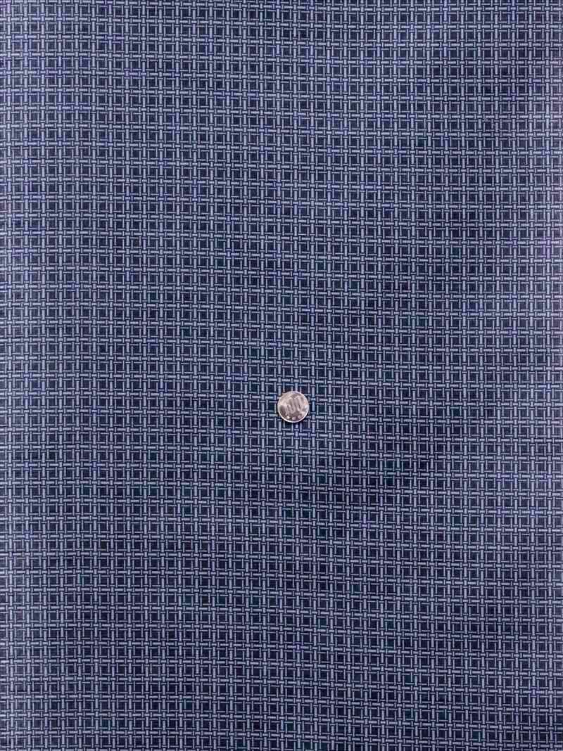 浴衣生地 反物 メンズ No.558 網目格子柄・グレーブルー地