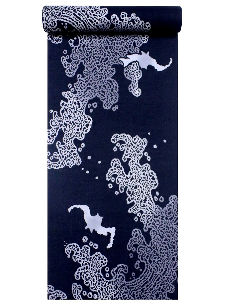 レア！新品未使用　鯉の滝登り柄浴衣　龍　綿　小紋　グリーン　単品 161223818_o1.jpg?