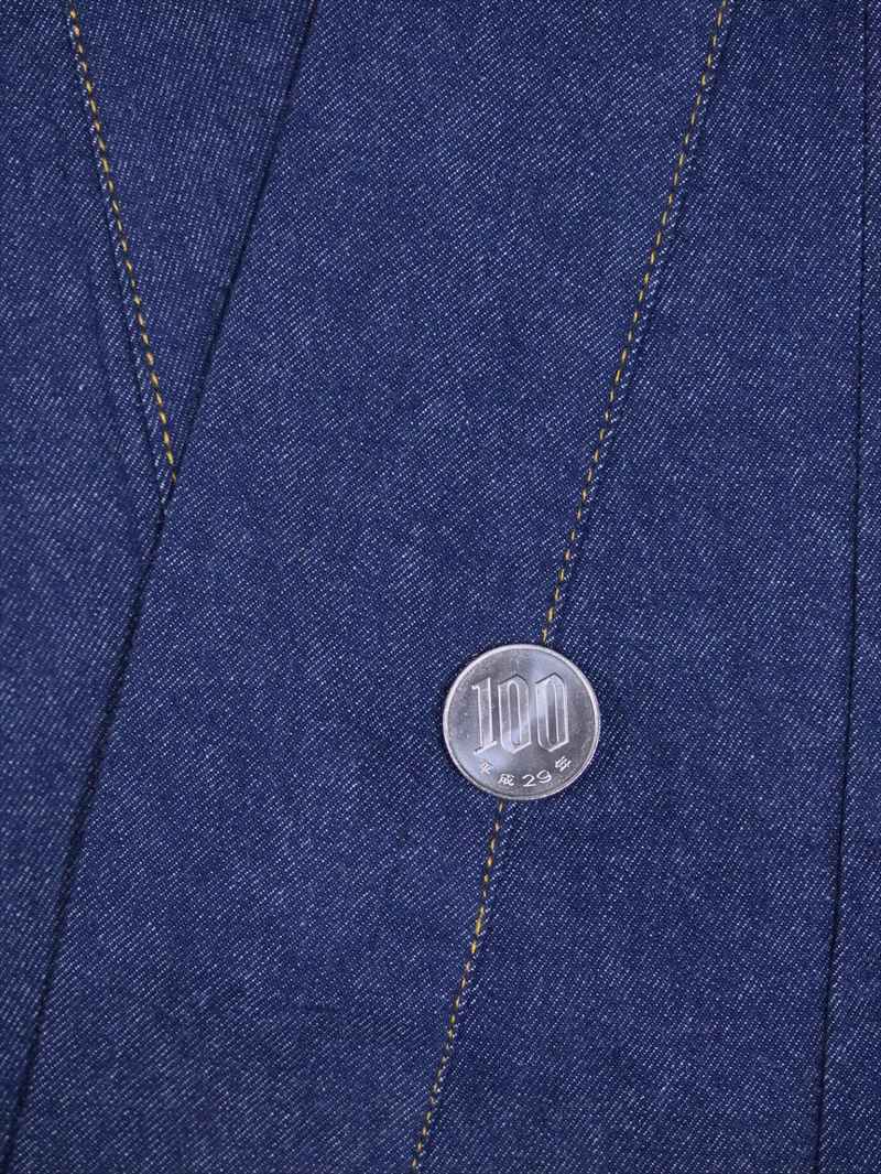 メンズ着物　Lサイズ 紺地・デニム・sk-52