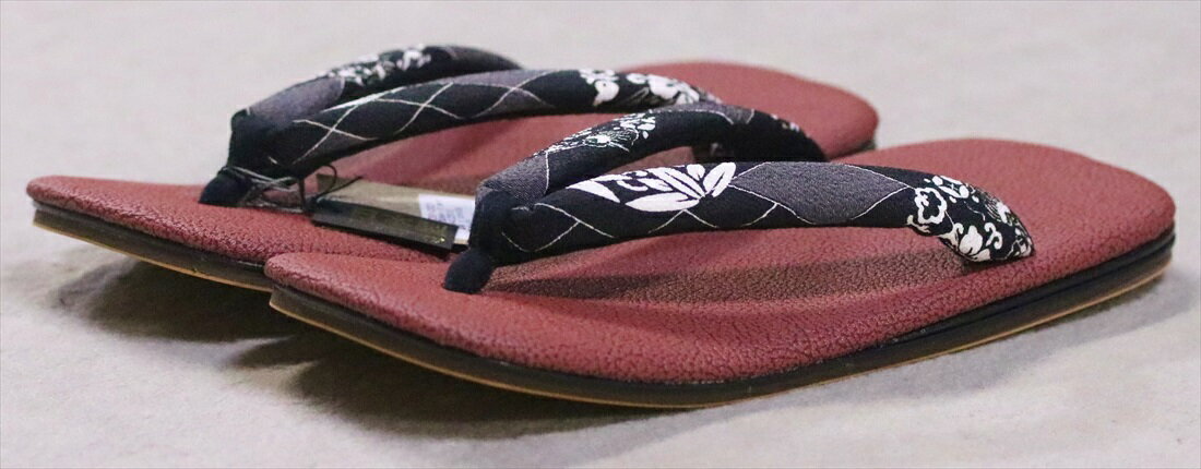 草履 メンズ М寸 zr-100 樺色地・正倉院柄