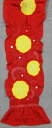 ジュニア三尺帯　No.45 赤色・黄色絞り 2