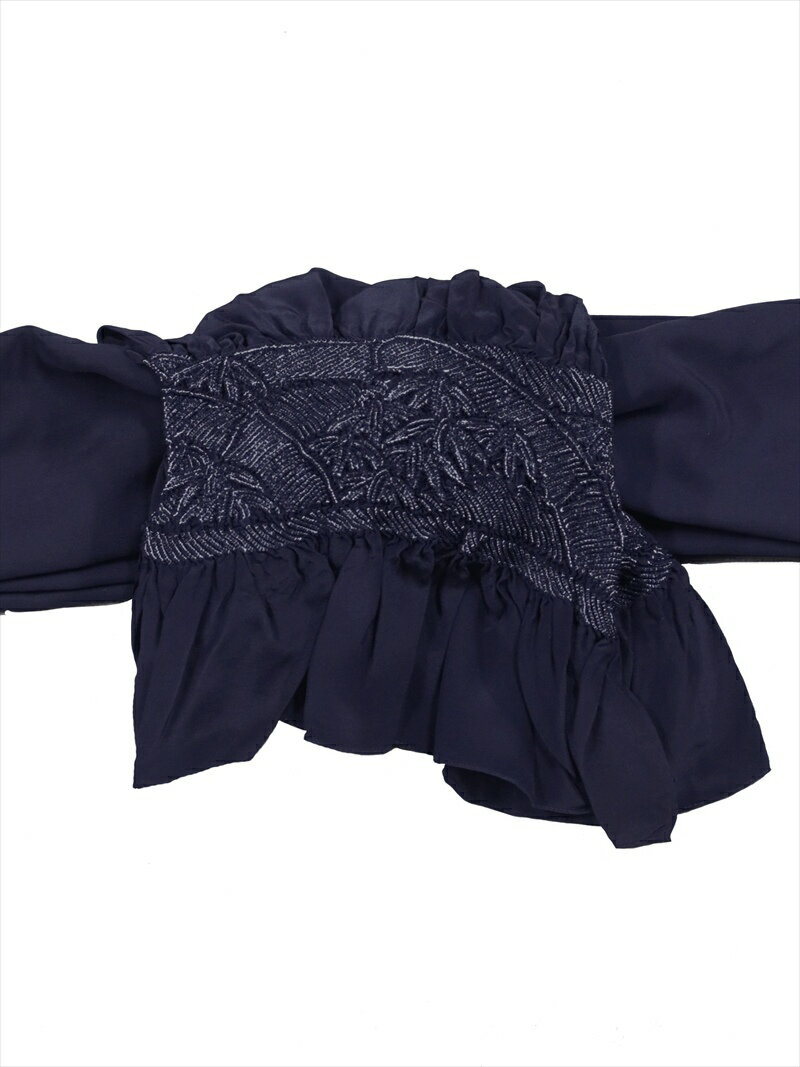 メンズ兵児帯 No.324 濃紺地・竹柄