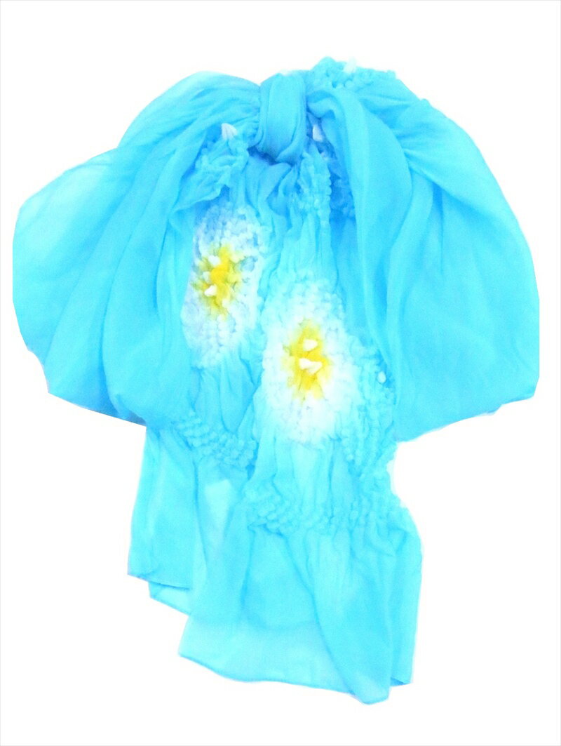 こども 浴衣 帯 No.49 ブルー地(2.8m)