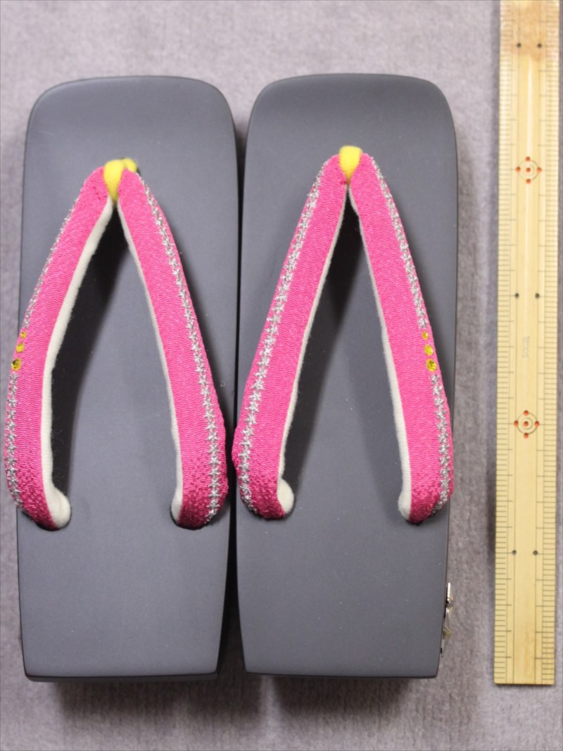 下駄フリーサイズ・gt-28 星柄・ピンク地