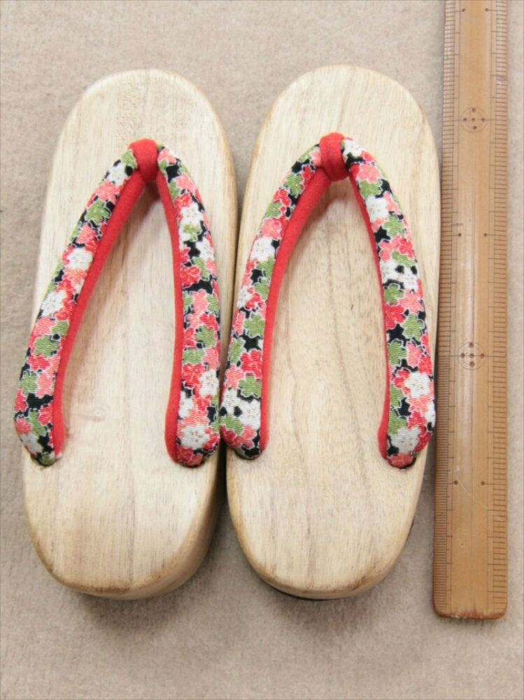 花柄・赤黒地・gt-148